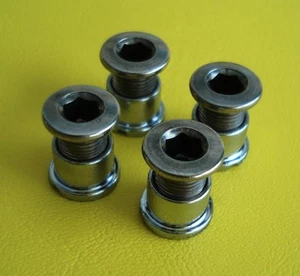 Juego de bielas de fijación exterior plato pernos tuercas juego Shimano FC-MC40 bicicleta bicicleta - Imagen 1 de 4