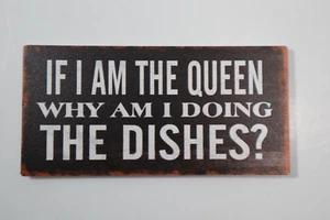 D3 Se sono la regina perché sto facendo piatti MAGNETE REFRIGERATORE Ganz - Foto 1 di 2