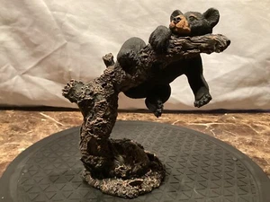Napping Black Bear Cub Garden Statue Yard Home Decor 4x7 Adirondak Forest Tree - Picture 1 of 11