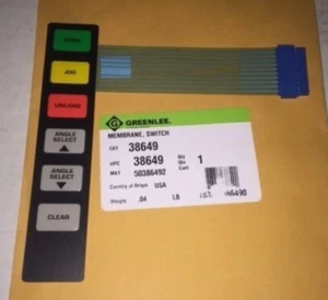 Greenlee 38649 Membrane Switch New - Picture 1 of 1