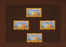Seltene ATM 44+184+208+244 mit Nr. Programmfehler Wertfehldrucke komplett **