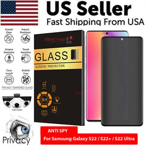 Privacy Tempered Glass Screen Protector For Samsung Galaxy S24 S23 S22 Ultra Spy - Picture 1 of 12