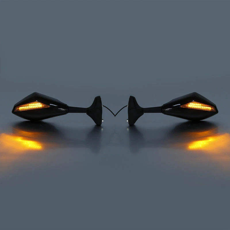 Espejos retrovisores laterales luces LED de señal de giro para Hyosung GT125R GT250R GT650R Foto 1 de 4