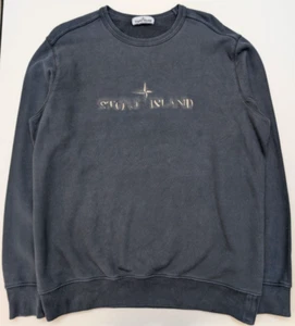 Stone Island Crew Logo Sweat - Navy Blue - XXL - Picture 1 of 10