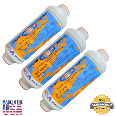 Omnipure CL6PF5-C Dirt & Sand Reduction 6" x 2" for 3/8" NPT ( 3PACK) - Image 1 of 2