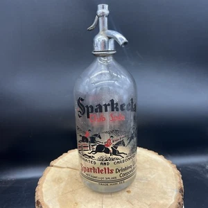 Antique Soda Bottle Sparkeeta Club Soda 1QT. 3FL OZS - Picture 1 of 8