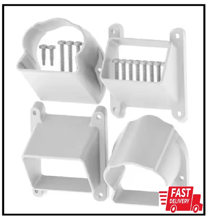 Veranda Traditional Rail Stair Bracket Kit Dura RAILING Accessory White 73019000