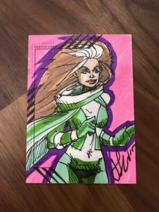 2015 Fleer Retro Marvel Rogue 1 Of 1 Sketch Card - Picture 1 of 2