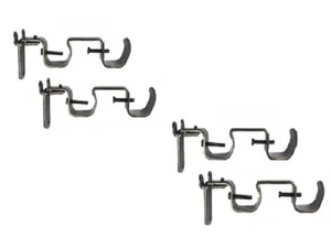 Mainstays Double Curtain Rod Converter Bracket Set, Bronze PACK OF 2 - Picture 1 of 3