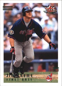 2002 Fleer Triple Crown Batting Average Parallel Baseball Card #19 Jim Thome/291