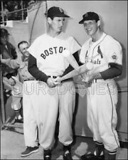Ted Williams Stan Musial Photo 8X10 Red Sox Cardinals 1952