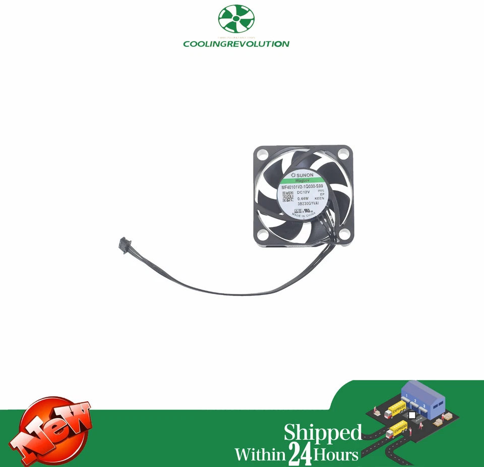 DCBRUSHLESS MF40101V2-1Q030-S99 DC12V 0.44W 4-Pin Cooling Fan - Image 1 of 2