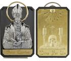 Saint Cyprian Pendant Stainless Steel Silver And Gold Plated 18k