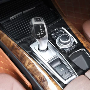 Car Center Console Gear Shift Panel Decor Cover Trim Decal For BMW X5 E70 X6 E71 - Picture 1 of 6
