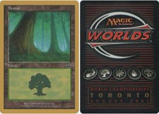 Forest - Mercadian Masques 347 - Jan Tomcani - 2001 ~ Near Mint World Championsh