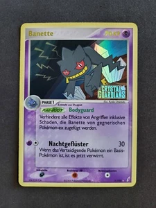 Pokemon, Banette, EX Crystal Guardians, 1/100 Holo Foil Stamp, Alemán, Casi Nuevo - Imagen 1 de 2