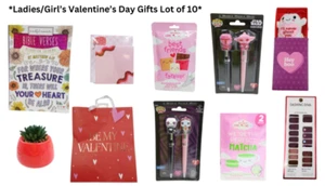 Girls Assorted Valentines Day Gifts Coloring, Plant , Accessories Lot of 10 Gift - Picture 1 of 18