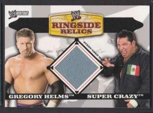 2006 TOPPS WWE HERITAGE RINGSIDE RELICS GREGORY HELMS VS SUPER CRAZY MAT #NNO - Picture 1 of 2
