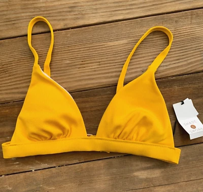 Traje de baño bikini amarillo Shade & Shore talla M triángulo Foto 1 de 2