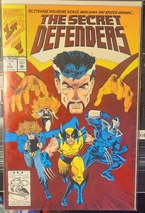 THE SECRET DEFENDERS #1 Red Foil Cover 1993 Dr Strange Wolverine - Bild 1 von 1