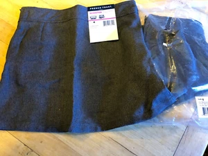 NWT 2 Pair Girls French Toast Gray School Skirt Size 4 - Picture 1 of 4