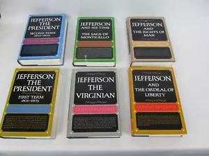 Dumas Malone Thomas Jefferson Complete 6 Volume Book Set - Picture 1 of 3