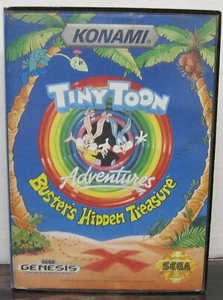 Konami Tinytoon Adventures Buster's Hidden Treasure (Sega Genesis, 1993) - Picture 1 of 8