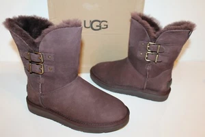 UGG Australia 1012296 DEMI 7 Mujer Renley Hebilla Corta Piel de Oveja Marrón 7 - Imagen 1 de 9