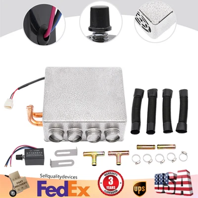 Kit Calentador Compacto Universal Camión Coche Bajo el Salpicadero Tubo e Interruptor de Velocidad 4 Puertos 12V Foto 1 de 4
