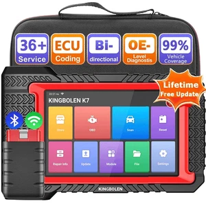 KINGBOLEN K7 OBD2 Scanner Full System Car Diagnostic Tool Code Reader ECU Coding - Picture 1 of 15