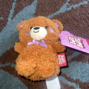 BumBumz 4.5” Blaise Brown Teddy Bear Valentines Sweet Bumz Plush Toy - Picture 1 of 4