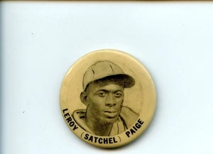 1950's PM 10 Stadium Baseball Pin Leroy Satchell Paige - Picture 1 of 2