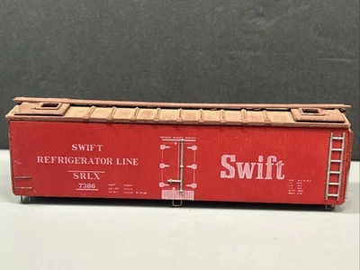 HO Scale Swift Box Car Wood Plastic SRLX 7386 For Parts Model Railroad 1/87 - Image 1 of 4