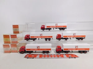5x wiking H0 1:87 545 Autoarticolato MB/Mercedes 1619 Regent Mobile S.G Box # - Foto 1 di 5