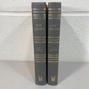 The Greeks, H.D.F. Kitto, The Romans, R.H. Barrow 1964 2 HC books set - No Case - Imagen 1 de 13