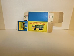 MATCHBOX REG. WHEEL NO. 4-D DODGE STAKE TRUCK EMPTY BOX ONLY - Picture 1 of 2