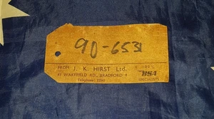 J.K Hirst Ltd Bradford BSA Specialists Vintage Bike Parts Tag - Picture 1 of 2