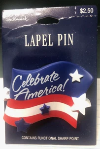Hallmark Celebrate America Pin NEW on original card - Picture 1 of 1