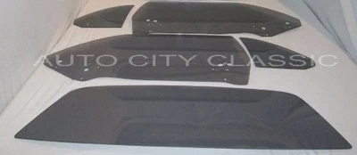 Dodge Challenger 1972 1973 1974 2 puertas techo rígido puerta de vidrio cuarto trasero gris Foto 1 de 3