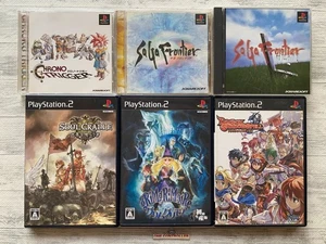 SONY PS1  2 Chrono Trigger SaGa Frontier Soul Cradle Grim Grimoire Dragon Shadow - Picture 1 of 16