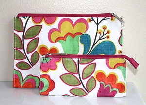 FLORAL TULIPS Makeup Skincare Clinique Brush or Mini Cosmetic Bags  - Picture 1 of 5