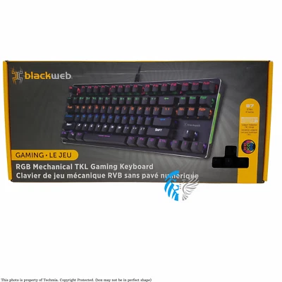 Blackweb RGB Mechanical TKL Gaming Keyboard USB Wired (BWA22H0003C) - NEW™ - Image 1 of 4
