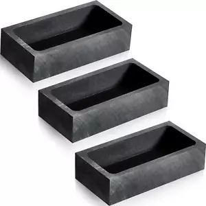 3 Stück Graphitbarren Gießform Silber Goldguss Barrenform Tiegelform für - Bild 1 von 7