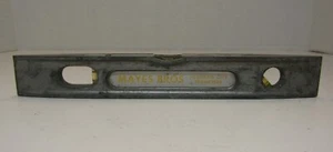 Vintage 9" *Mayes Bros.* 3 Bubble Aluminum Torpedo Level Johnson City TN U.S.A. - Picture 1 of 22