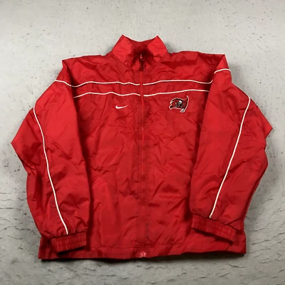 VINTAGE Tampa Bay Buccaneers Jacket Adult Small Red Nike Zip Windbreaker 90s - Image 1 of 4