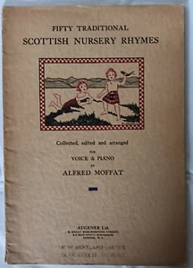 Fünfzig traditionelle schottische Kinderreime - Alfred Moffat 1933 Augener Ltd London - Bild 1 von 7