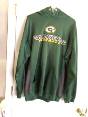 Green Bay Packers Sudadera Para Hombres Verde NFL Sudadera con Capucha Pullover TALLA LT Foto 1 de 3