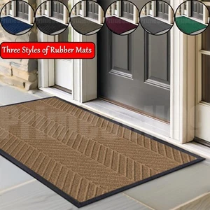 Heavy Duty Non Slip Barrier Door Mat Rubber Backing Entrance Mats Kitchen Floor - Picture 1 of 74