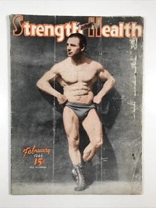 Strength and Health Bodybuilding Muscle Magazine-(February 1945) - Imagen 1 de 3