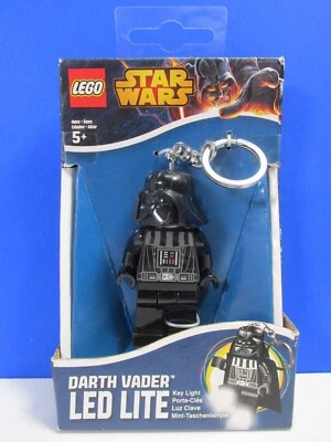 new LEGO STAR WARS DARTH VADER minifigure LED TORCH LITE KEYRING KEYCHAIN - Image 1 of 4